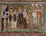 unknow artist The Empress Theodora and Her Court USA oil painting artist